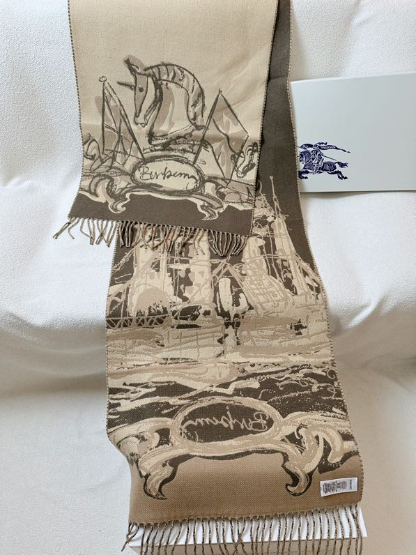 Burberry scarf 50X230cm 100%羊绒 E (2)