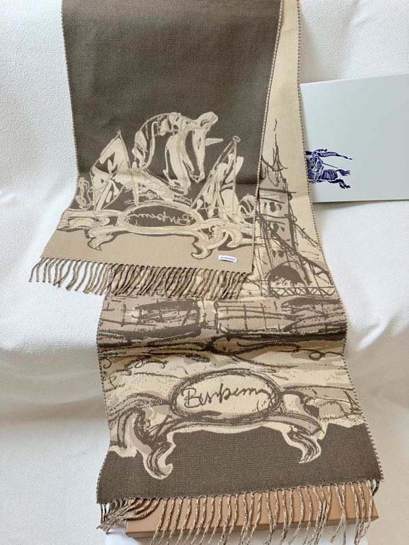 Burberry scarf 50X230cm 100%羊绒 E (4)