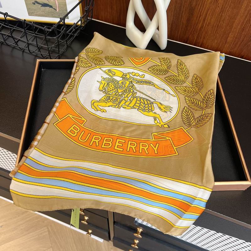 Burberry silk scarf 90-180cm E (16)