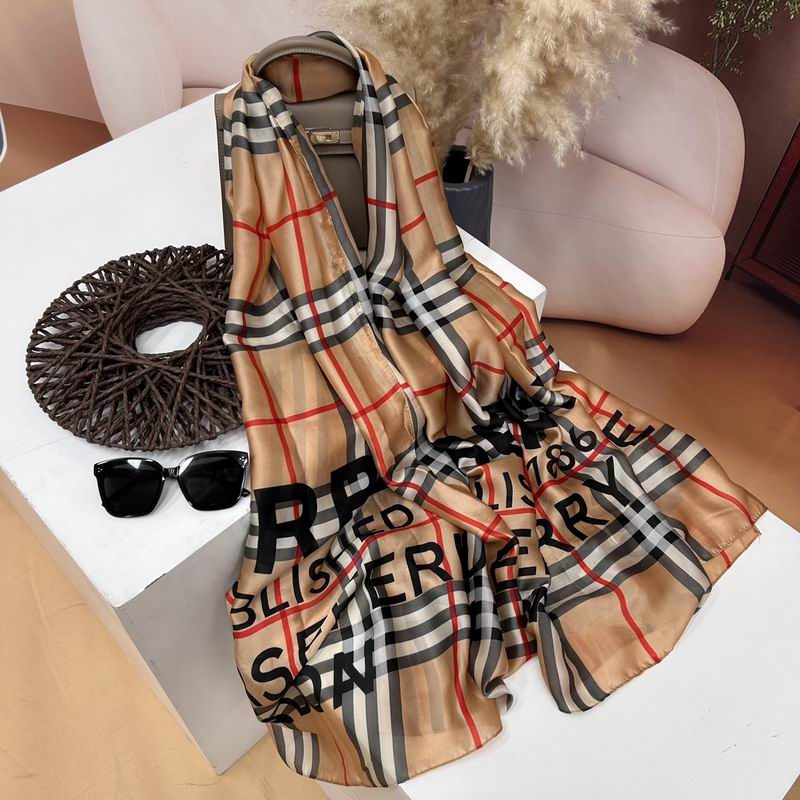 Burberry silk scarf 90-180cm E (20)