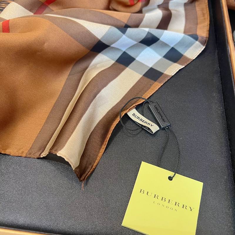 Burberry silk scarf 90-180cm E (21)