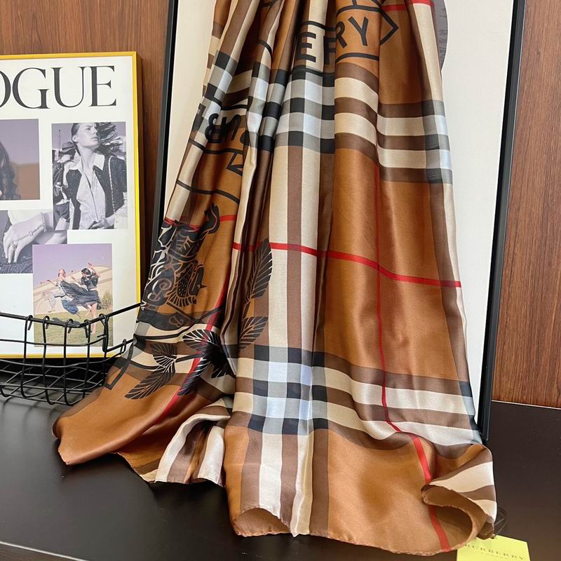 Burberry silk scarf 90-180cm E (22)