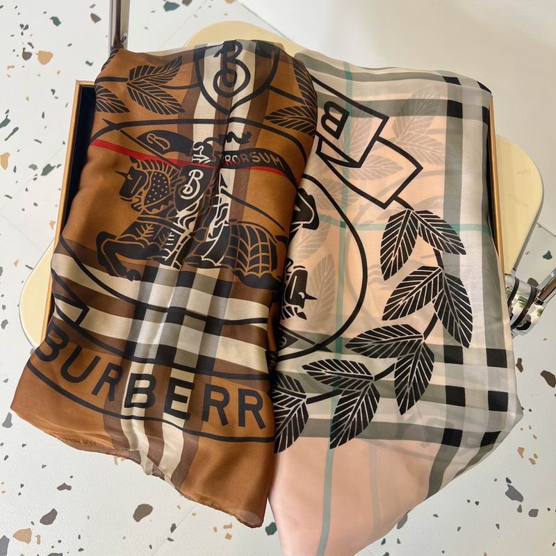 Burberry silk scarf 90-180cm E (26)