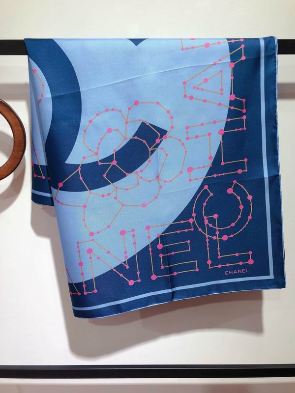 Chanel  silk scarf 90X90cm E (12)