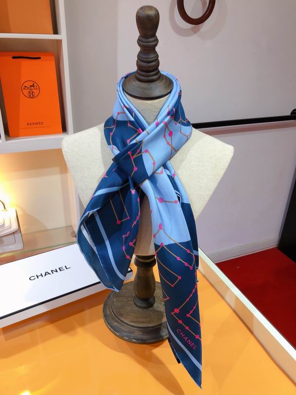 Chanel  silk scarf 90X90cm E (13)