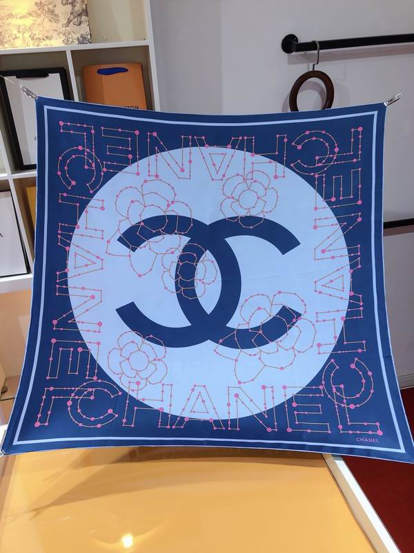 Chanel  silk scarf 90X90cm E (15)