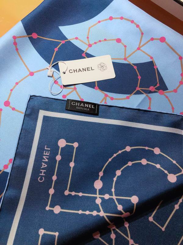 Chanel  silk scarf 90X90cm E (16)