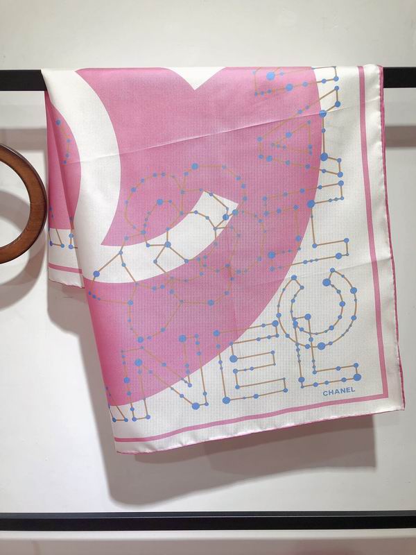 Chanel  silk scarf 90X90cm E (28)
