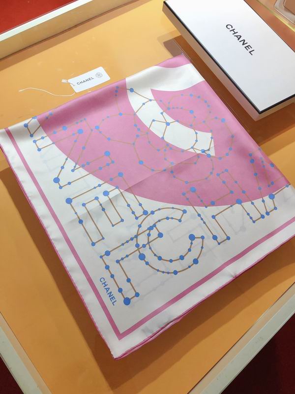 Chanel  silk scarf 90X90cm E (29)