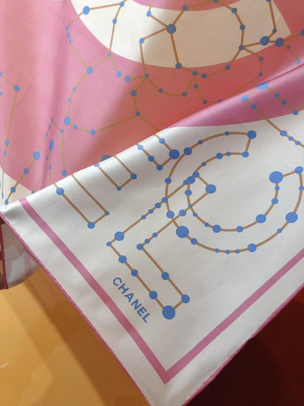 Chanel  silk scarf 90X90cm E (33)