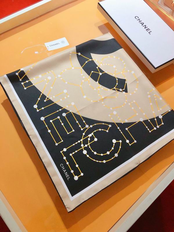 Chanel  silk scarf 90X90cm E (9)