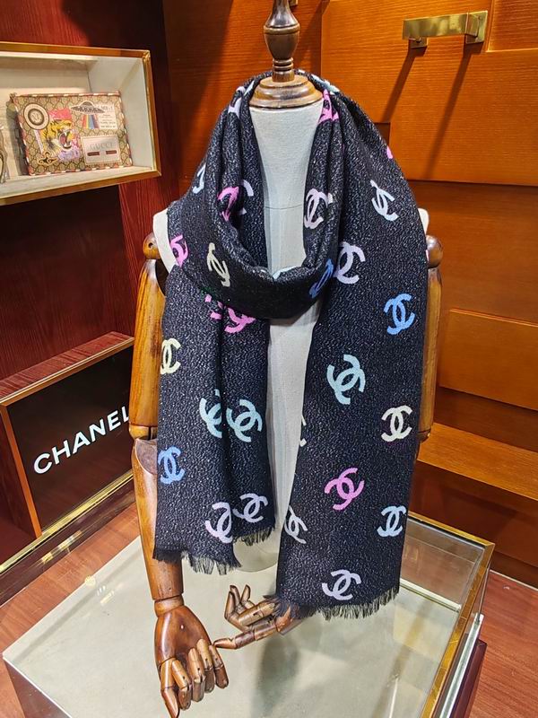 Chanel scarf 180X70cm E (17)