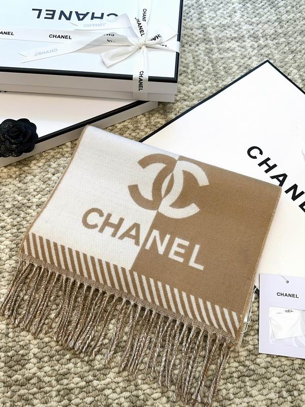 Chanel scarf 184X34cm 100%羊毛 E (14)