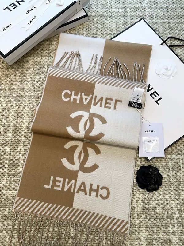 Chanel scarf 184X34cm 100%羊毛 E (15)