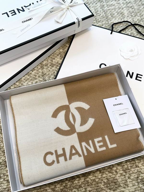 Chanel scarf 184X34cm 100%羊毛 E (16)