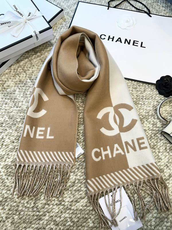 Chanel scarf 184X34cm 100%羊毛 E (17)