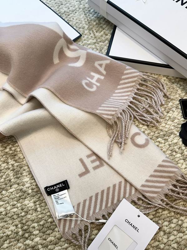 Chanel scarf 184X34cm 100%羊毛 E (22)