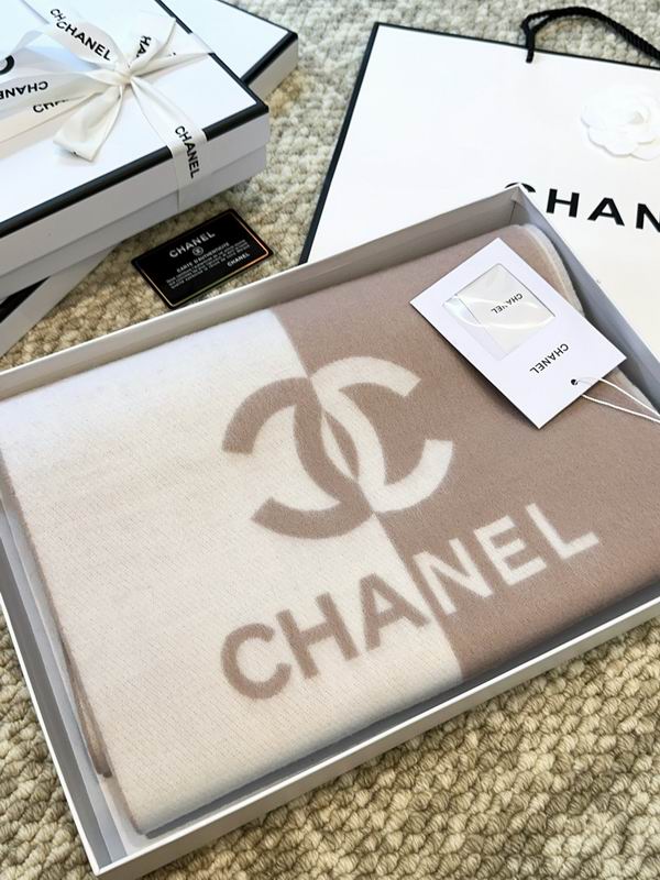 Chanel scarf 184X34cm 100%羊毛 E (25)