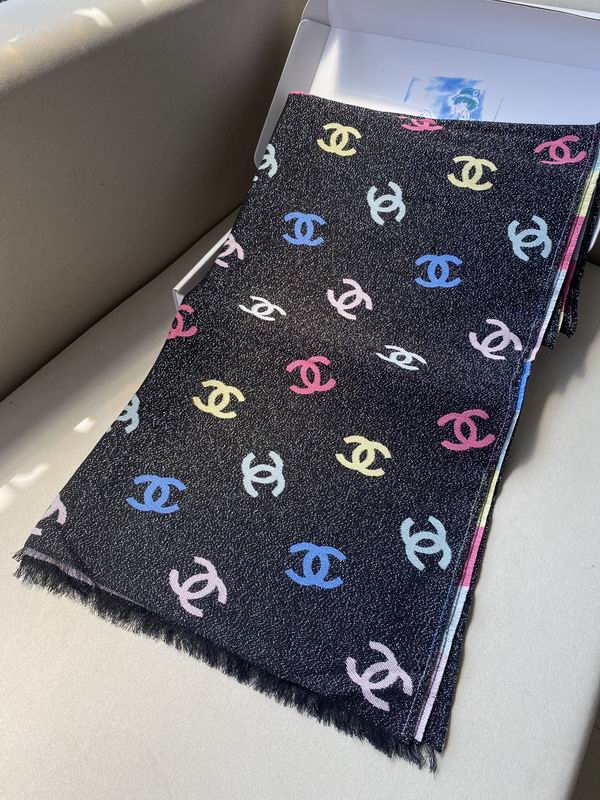 Chanel scarf 187X69cm E (12)