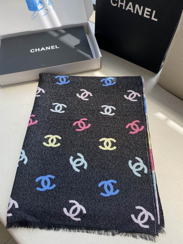 Chanel scarf 187X69cm E (4)