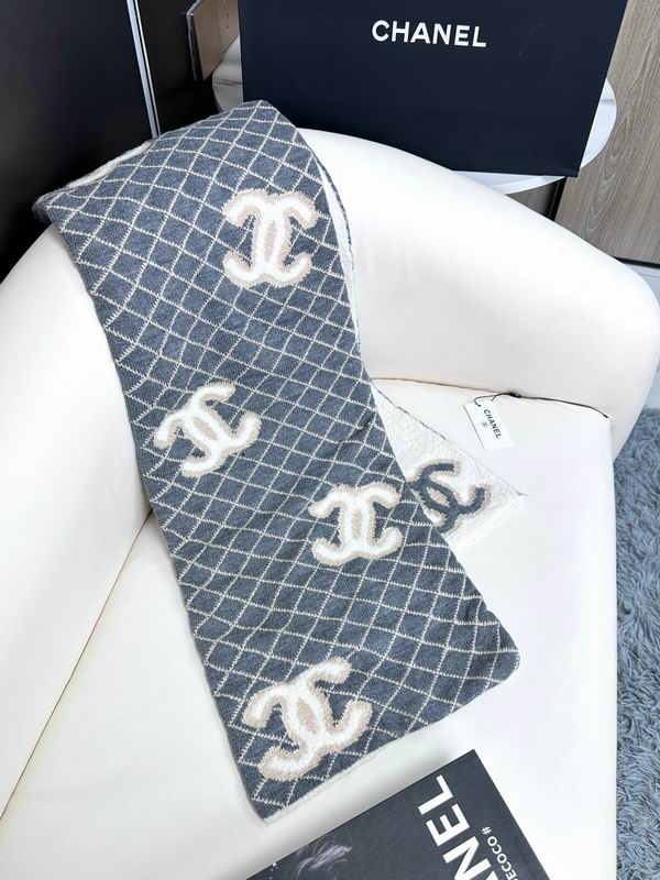 Chanel scarf 30X185cm E (19)