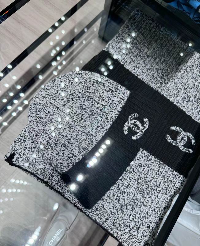 Chanel scarf 33X170cm 100%羊绒 E (10)