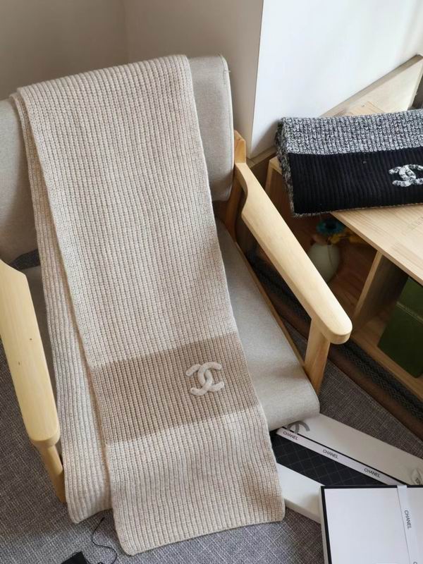 Chanel scarf 33X170cm 100%羊绒 E (4)