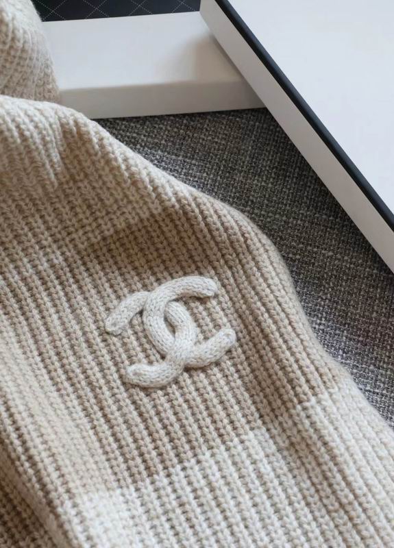 Chanel scarf 33X170cm 100%羊绒 E (6)