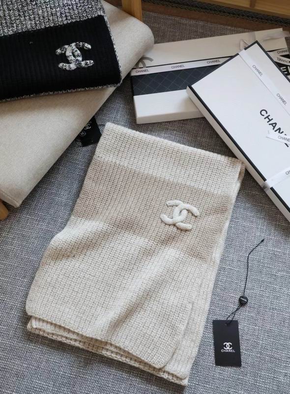 Chanel scarf 33X170cm 100%羊绒 E (7)