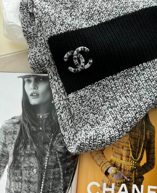 Chanel scarf 33X170cm 100%羊绒 E (8)