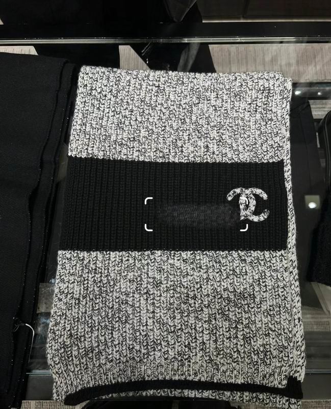 Chanel scarf 33X170cm 100%羊绒 E (9)