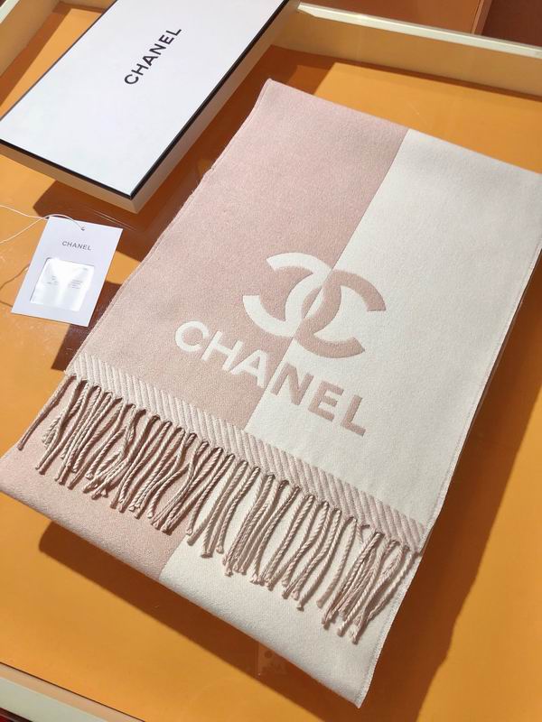 Chanel scarf 34X184cm 100%绵羊毛 E (10)