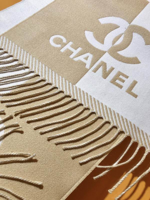 Chanel scarf 34X184cm 100%绵羊毛 E (3)