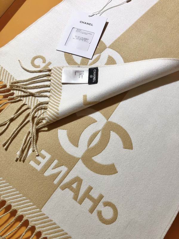 Chanel scarf 34X184cm 100%绵羊毛 E (6)