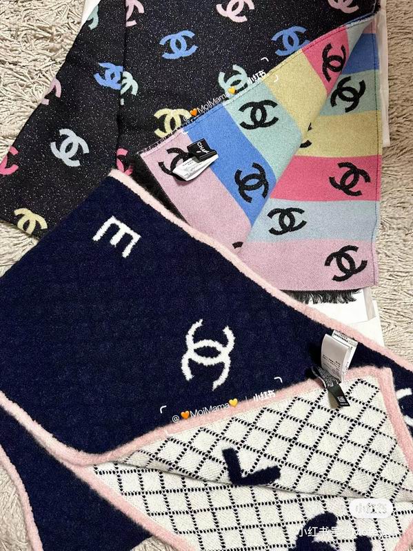 Chanel scarf 35X180cm 100%羊绒 E (2)