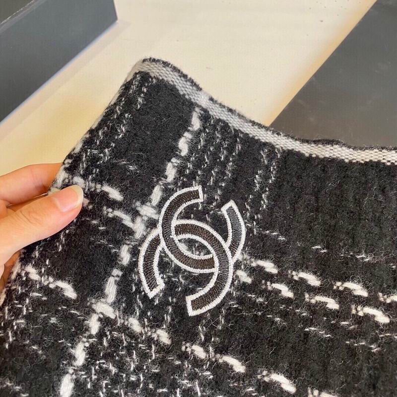 Chanel scarf 35X200cm 100%山羊绒 E (11)