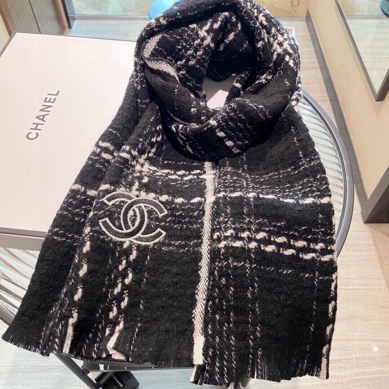 Chanel scarf 35X200cm 100%山羊绒 E (15)