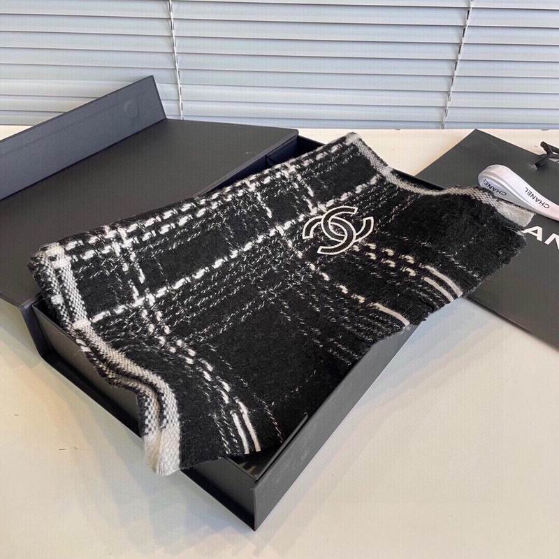 Chanel scarf 35X200cm 100%山羊绒 E (16)