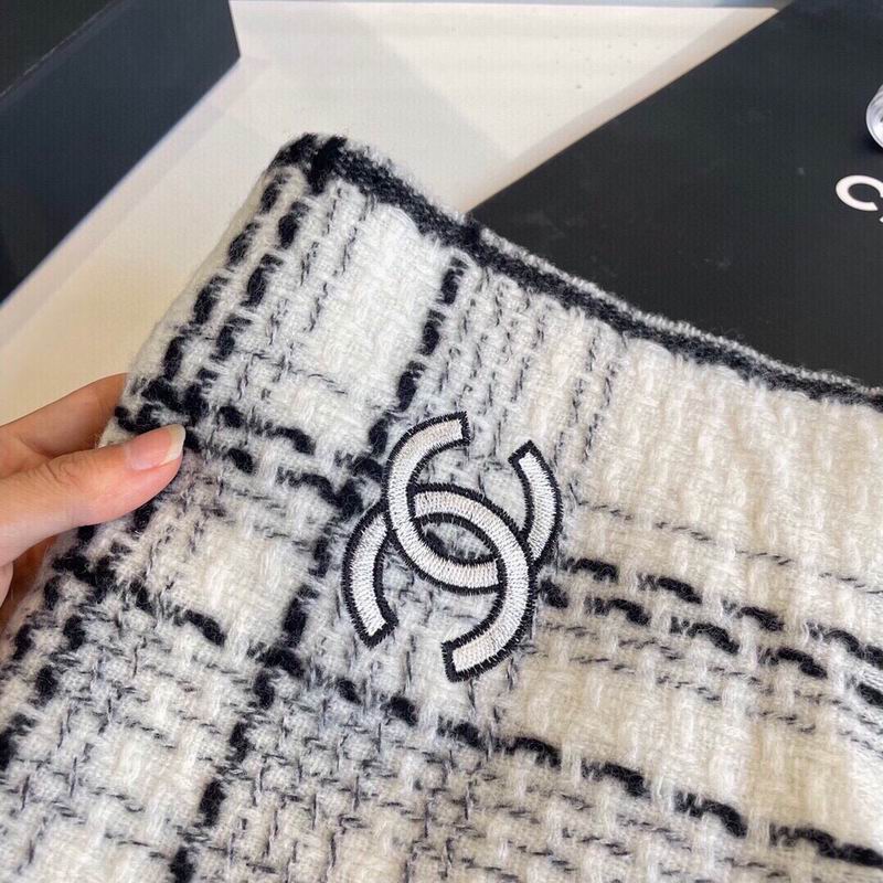 Chanel scarf 35X200cm 100%山羊绒 E (2)