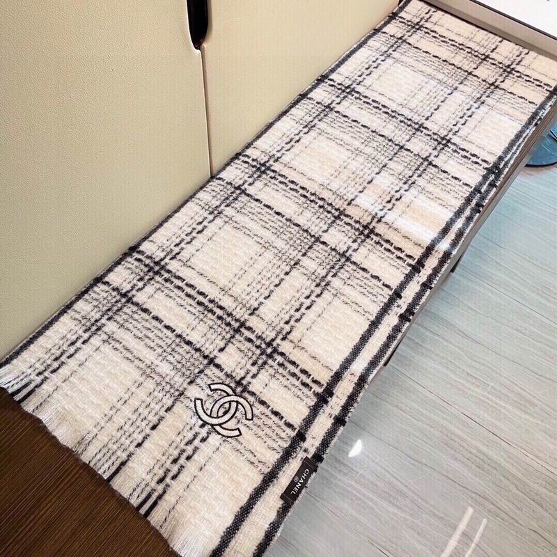 Chanel scarf 35X200cm 100%山羊绒 E (4)