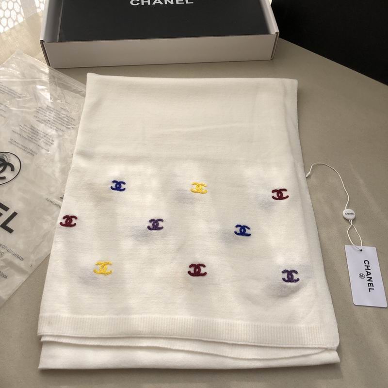 Chanel scarf 60%羊绒 40%真丝 E (10)