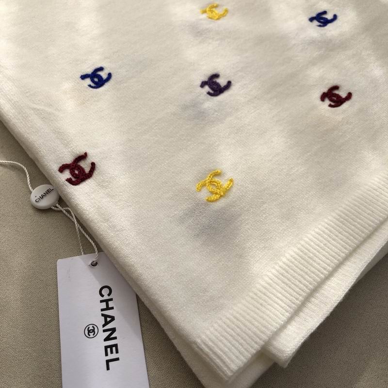 Chanel scarf 60%羊绒 40%真丝 E (12)