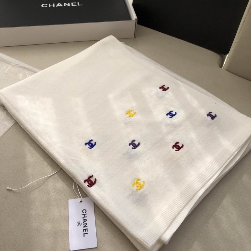 Chanel scarf 60%羊绒 40%真丝 E (13)