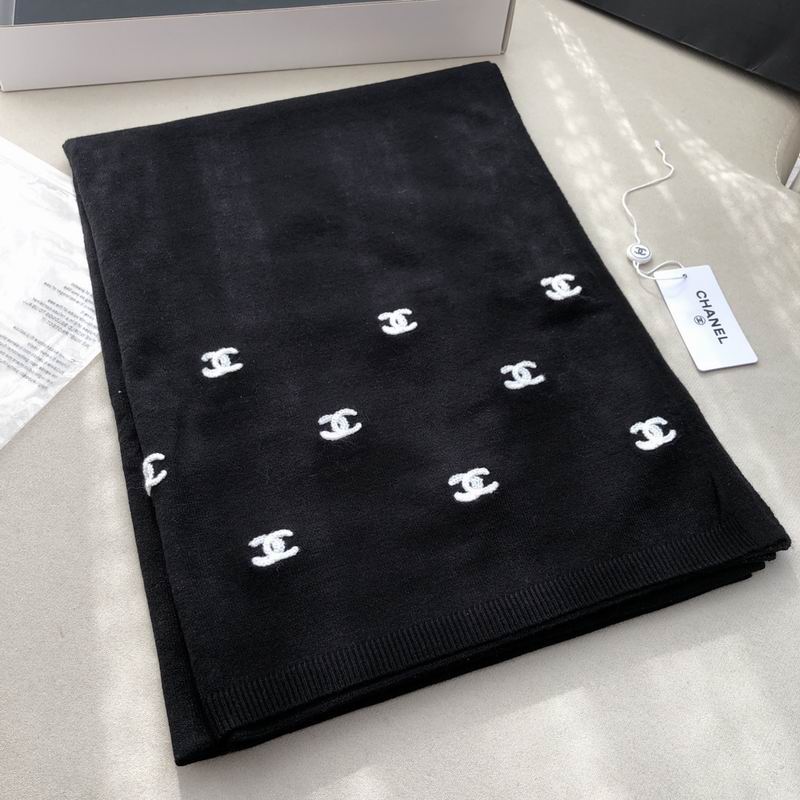 Chanel scarf 60%羊绒 40%真丝 E (4)