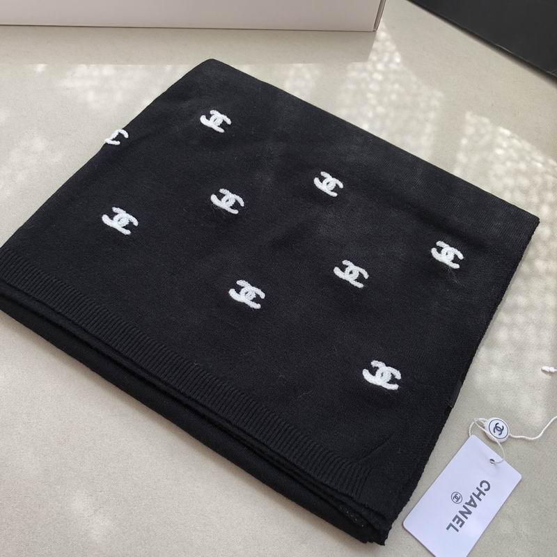 Chanel scarf 60%羊绒 40%真丝 E (7)