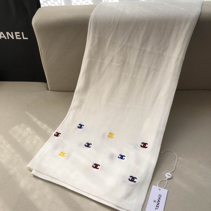 Chanel scarf 60%羊绒 40%真丝 E (9)