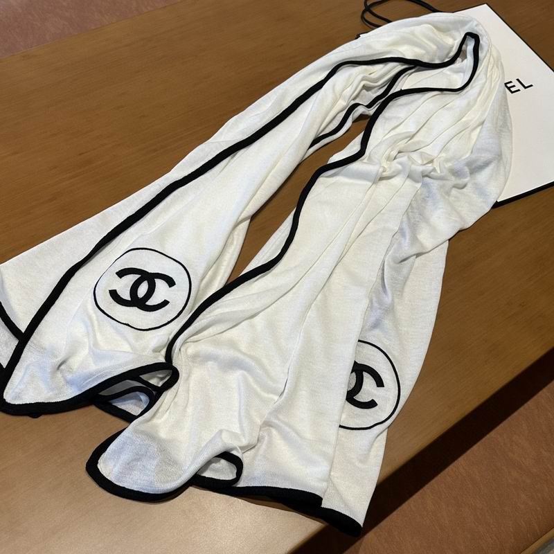 Chanel scarf 70%羊绒 30%真丝 E (11)