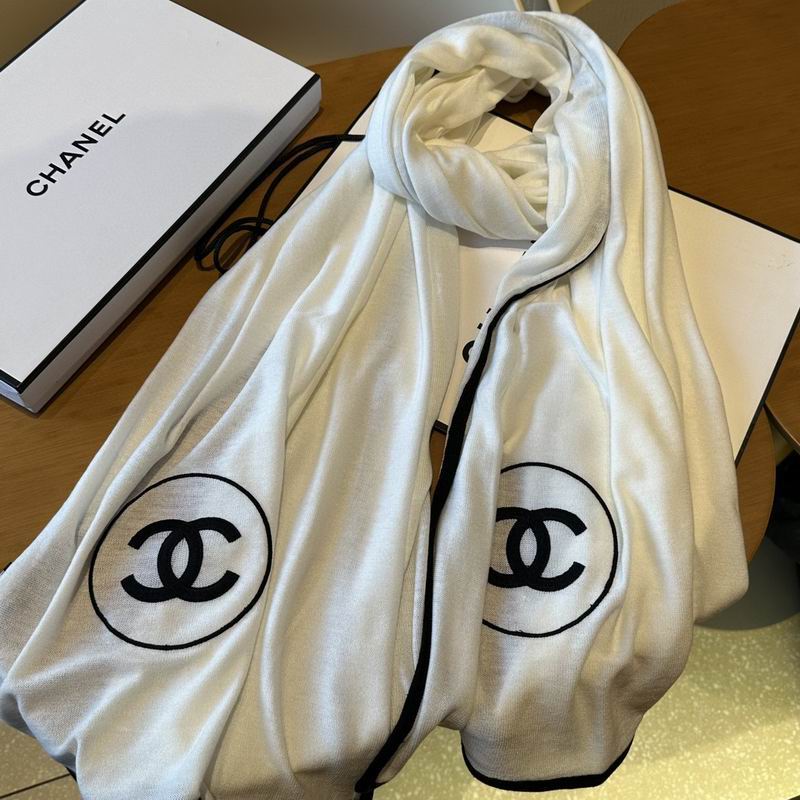 Chanel scarf 70%羊绒 30%真丝 E (12)