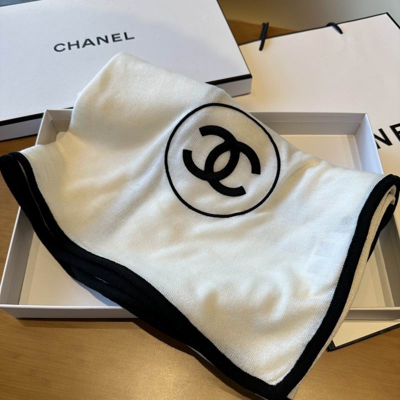 Chanel scarf 70%羊绒 30%真丝 E (18)