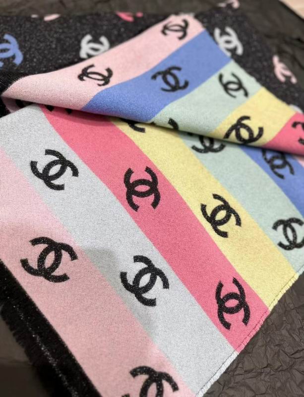 Chanel scarf 70X185cm 100%羊羔毛 E (7)
